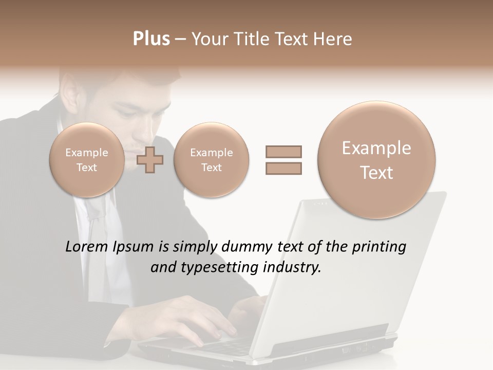 Portable Desk Student PowerPoint Template