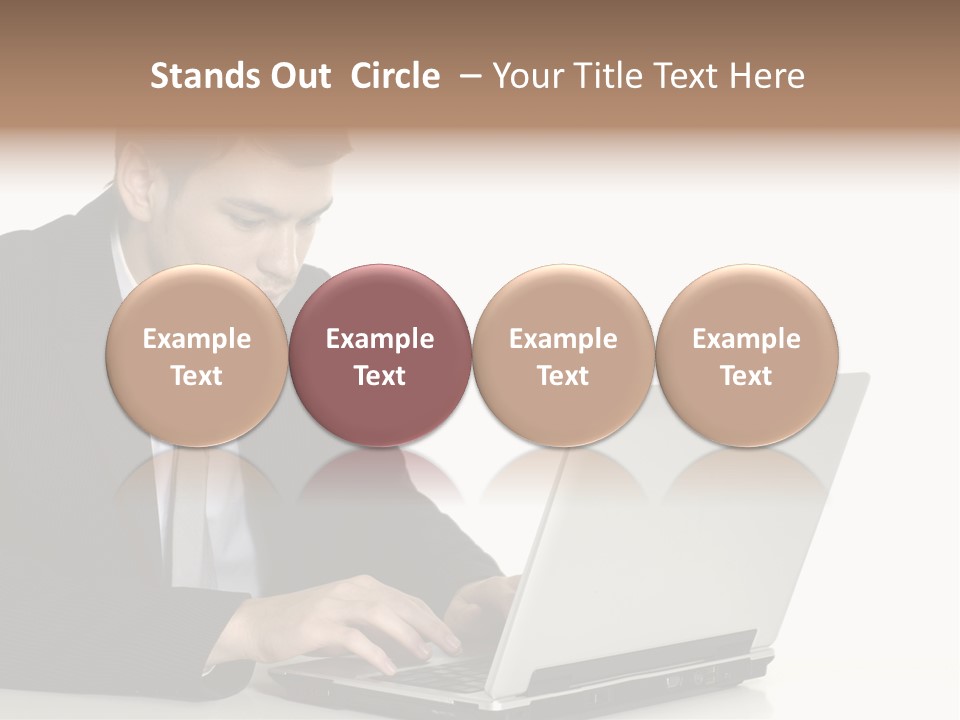 Portable Desk Student PowerPoint Template