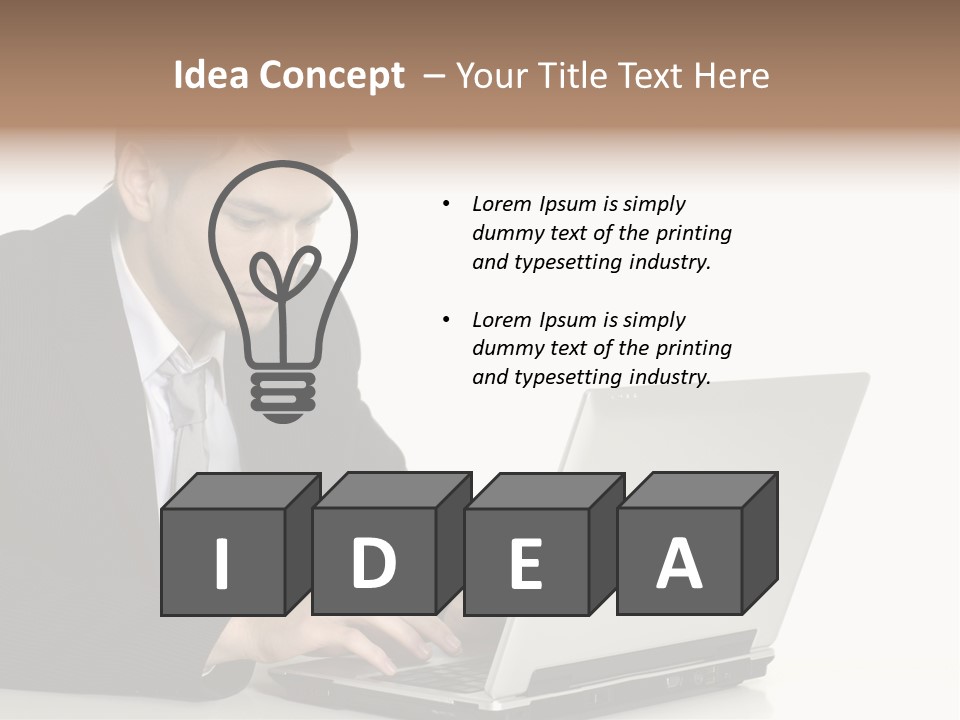 Portable Desk Student PowerPoint Template
