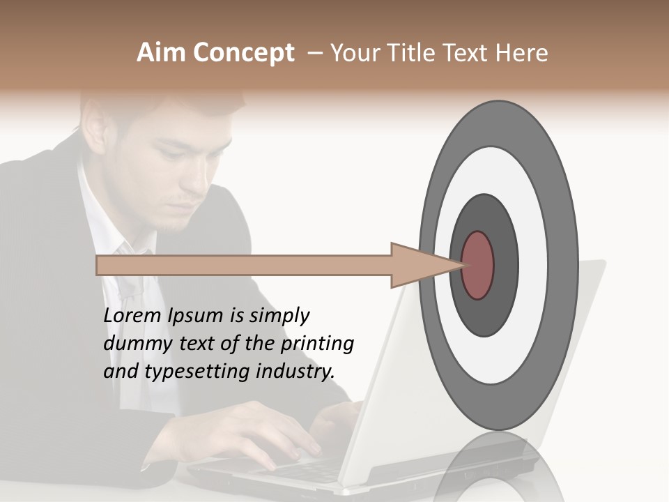 Portable Desk Student PowerPoint Template