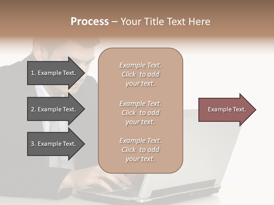 Portable Desk Student PowerPoint Template