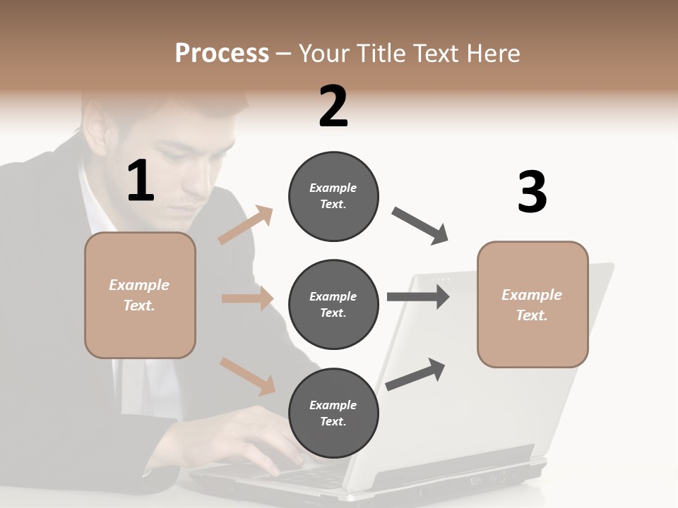 Portable Desk Student PowerPoint Template