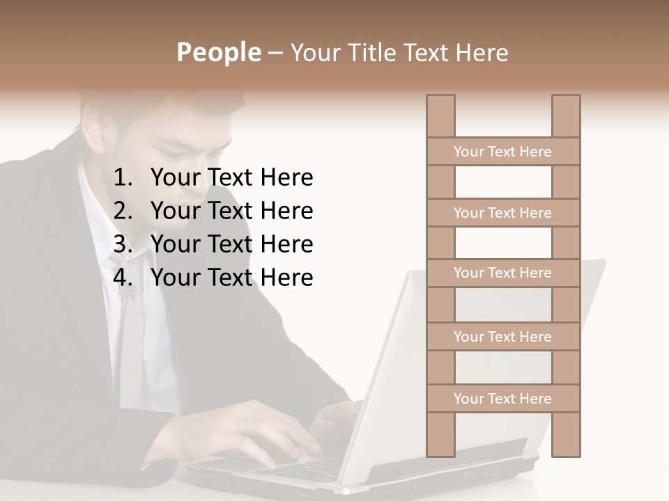 Portable Desk Student PowerPoint Template