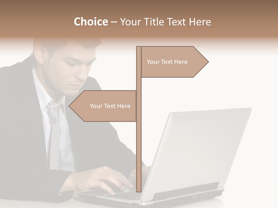 Portable Desk Student PowerPoint Template