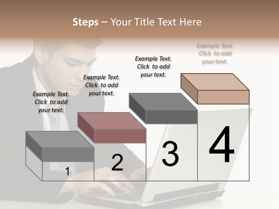 Portable Desk Student PowerPoint Template