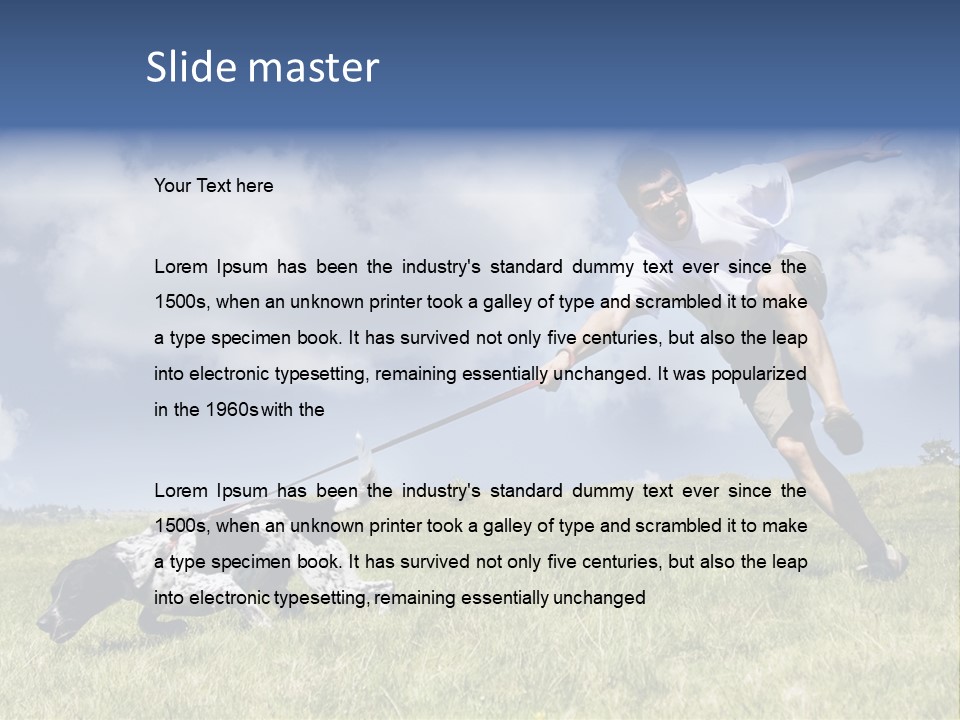 Masculine Fun Clear PowerPoint Template