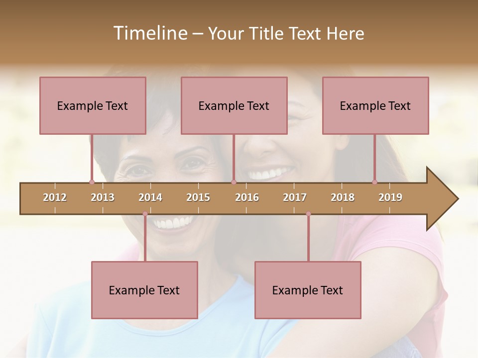 Three Quarter Length Female Horizontal PowerPoint Template
