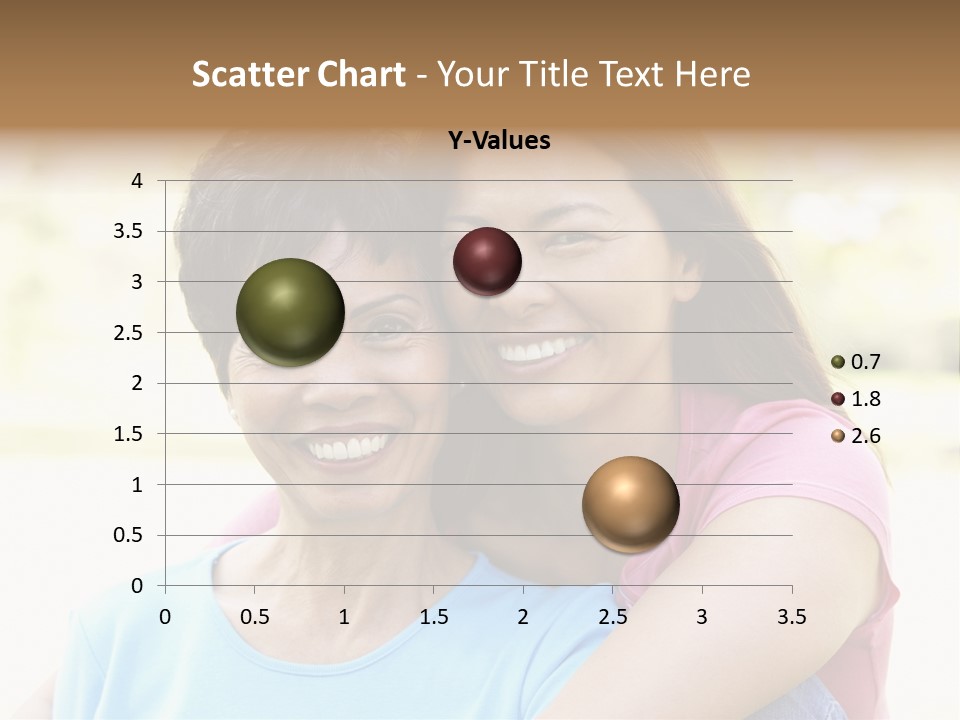 Three Quarter Length Female Horizontal PowerPoint Template