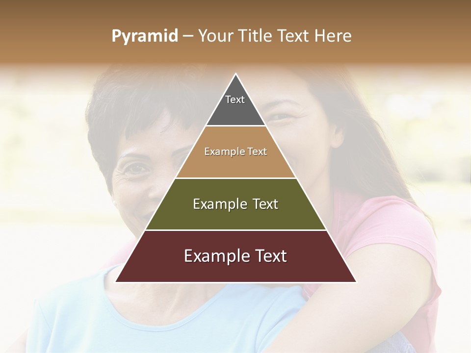 Three Quarter Length Female Horizontal PowerPoint Template