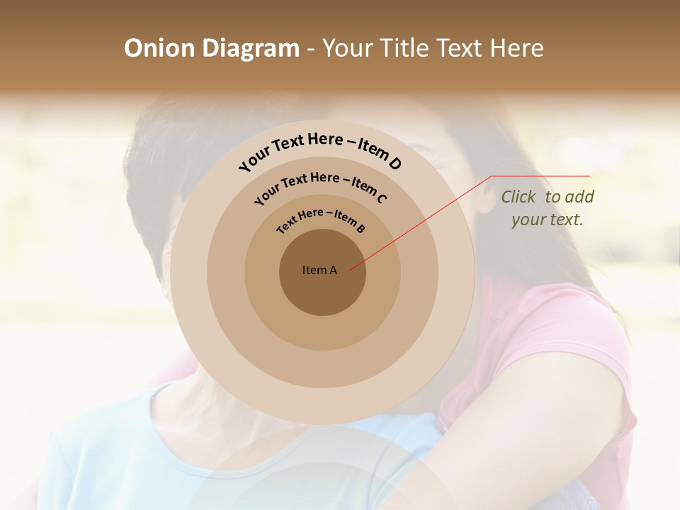 Three Quarter Length Female Horizontal PowerPoint Template