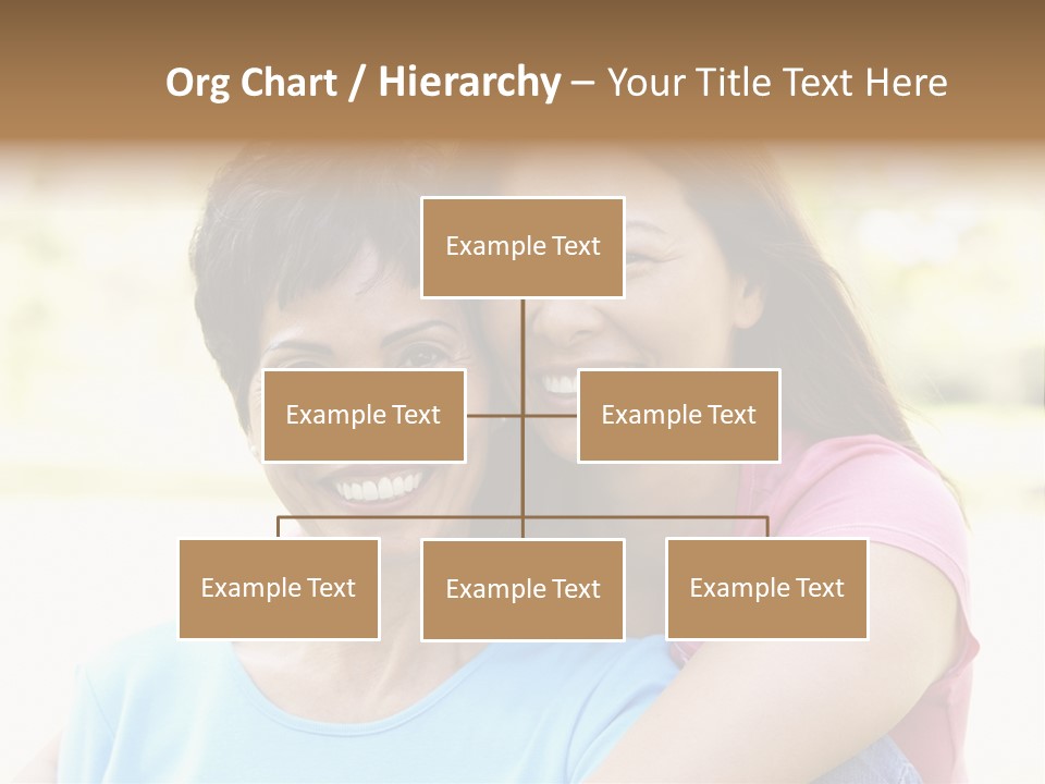 Three Quarter Length Female Horizontal PowerPoint Template