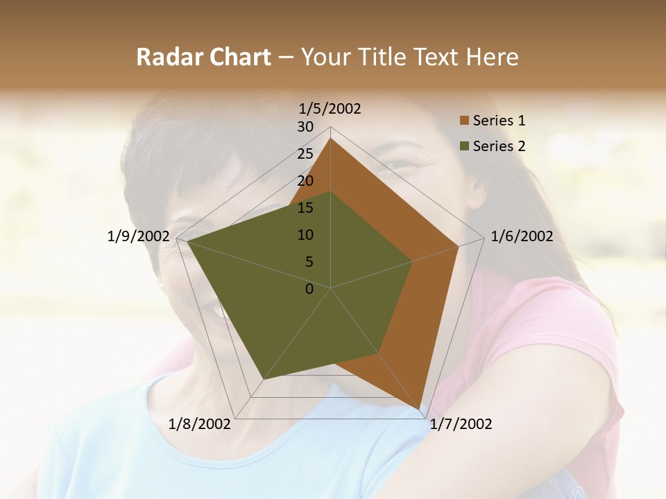 Three Quarter Length Female Horizontal PowerPoint Template