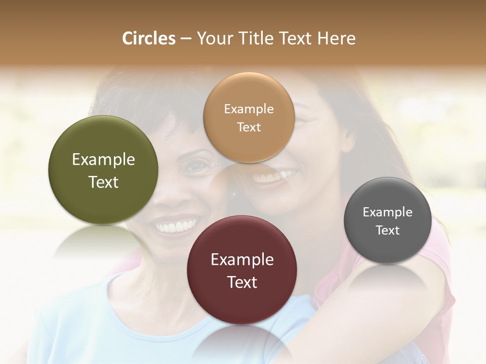 Three Quarter Length Female Horizontal PowerPoint Template