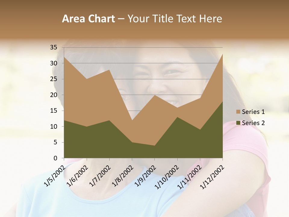 Three Quarter Length Female Horizontal PowerPoint Template