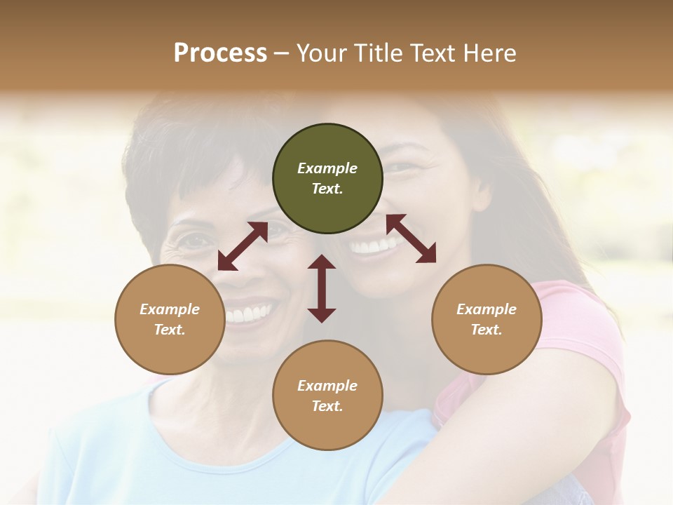 Three Quarter Length Female Horizontal PowerPoint Template