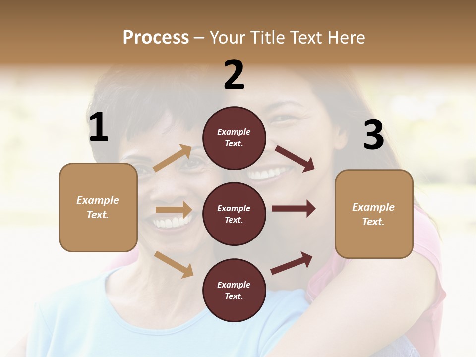 Three Quarter Length Female Horizontal PowerPoint Template