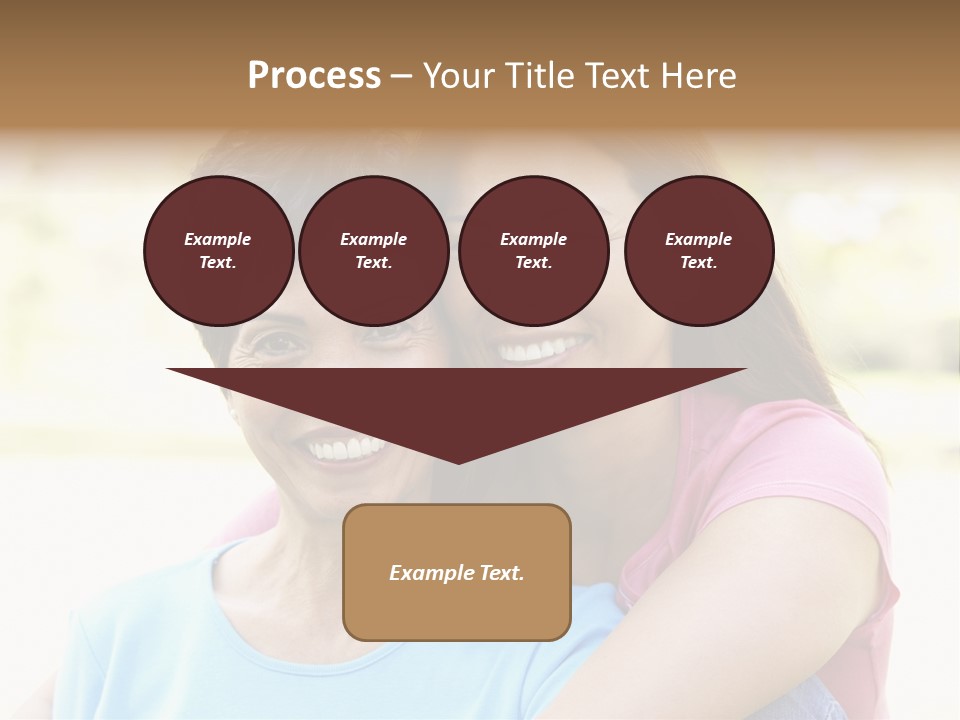 Three Quarter Length Female Horizontal PowerPoint Template