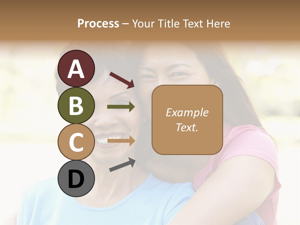 Three Quarter Length Female Horizontal PowerPoint Template