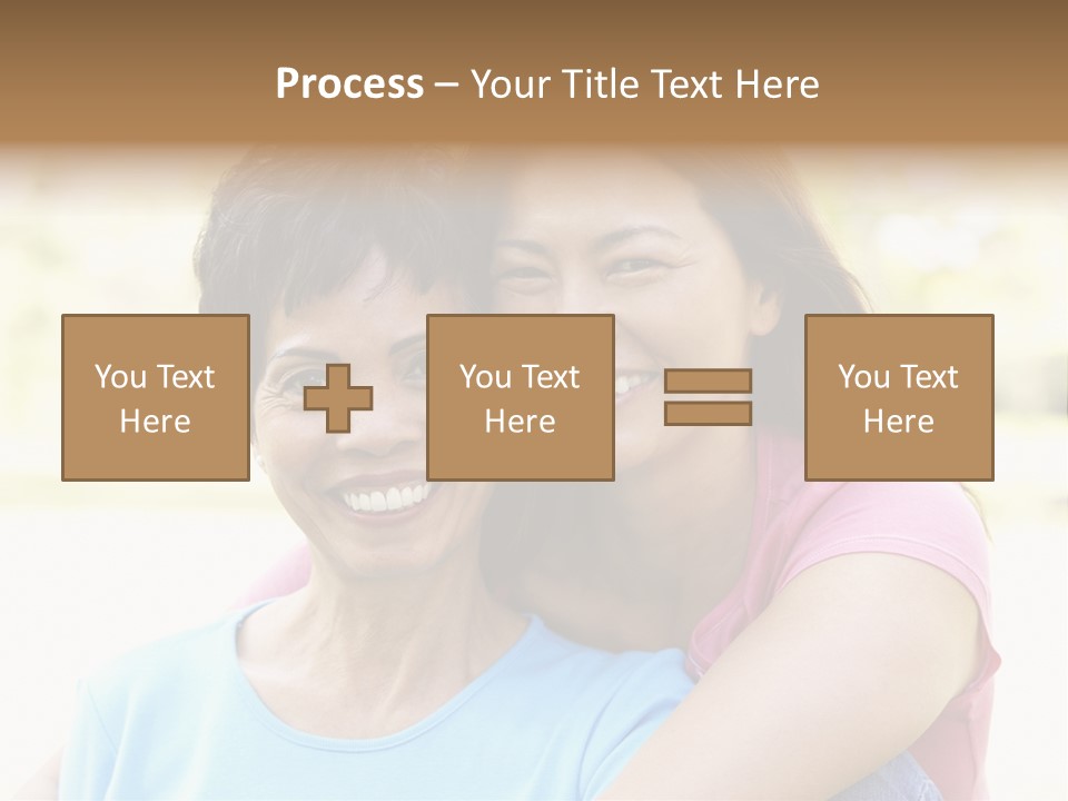 Three Quarter Length Female Horizontal PowerPoint Template