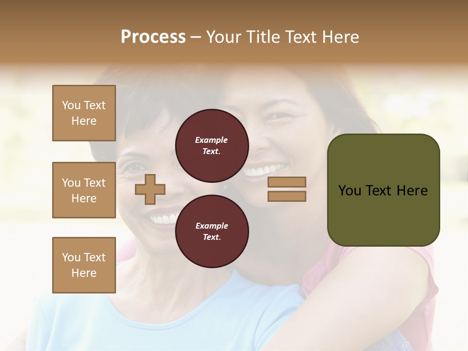 Three Quarter Length Female Horizontal PowerPoint Template
