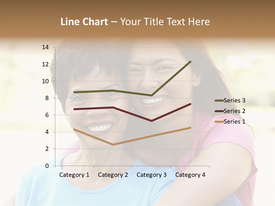 Three Quarter Length Female Horizontal PowerPoint Template