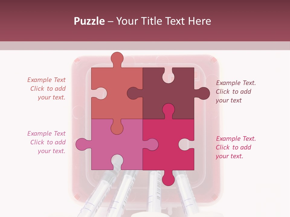 A Group Of Toothbrushes In A Plastic Case PowerPoint Template