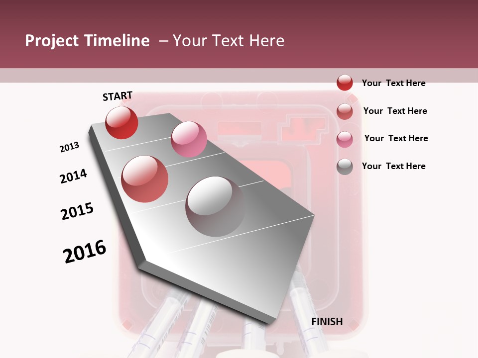 A Group Of Toothbrushes In A Plastic Case PowerPoint Template