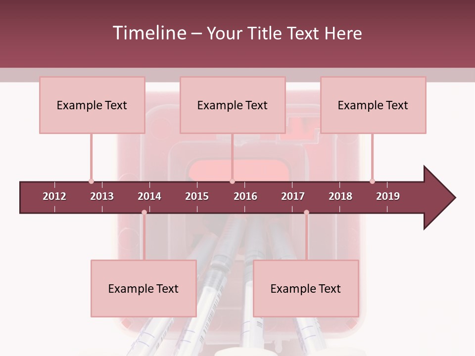 A Group Of Toothbrushes In A Plastic Case PowerPoint Template