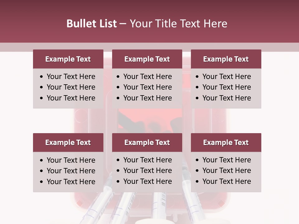 A Group Of Toothbrushes In A Plastic Case PowerPoint Template