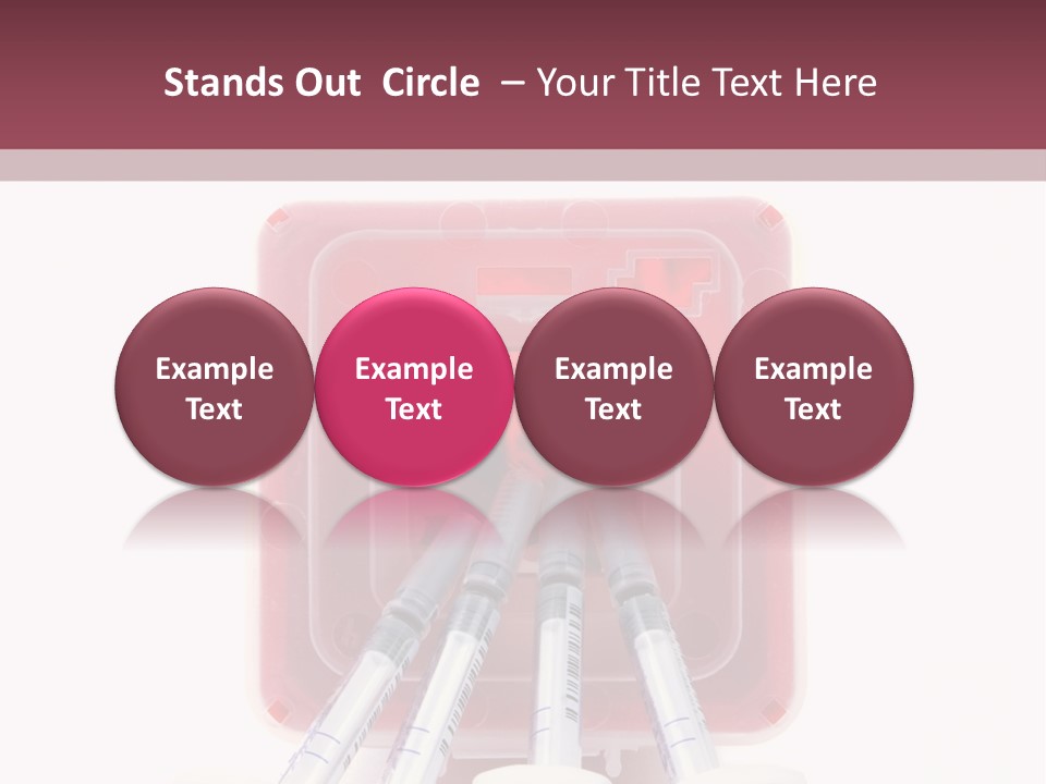 A Group Of Toothbrushes In A Plastic Case PowerPoint Template