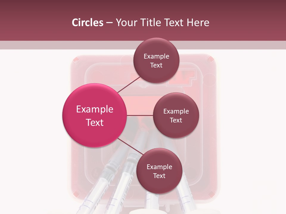 A Group Of Toothbrushes In A Plastic Case PowerPoint Template