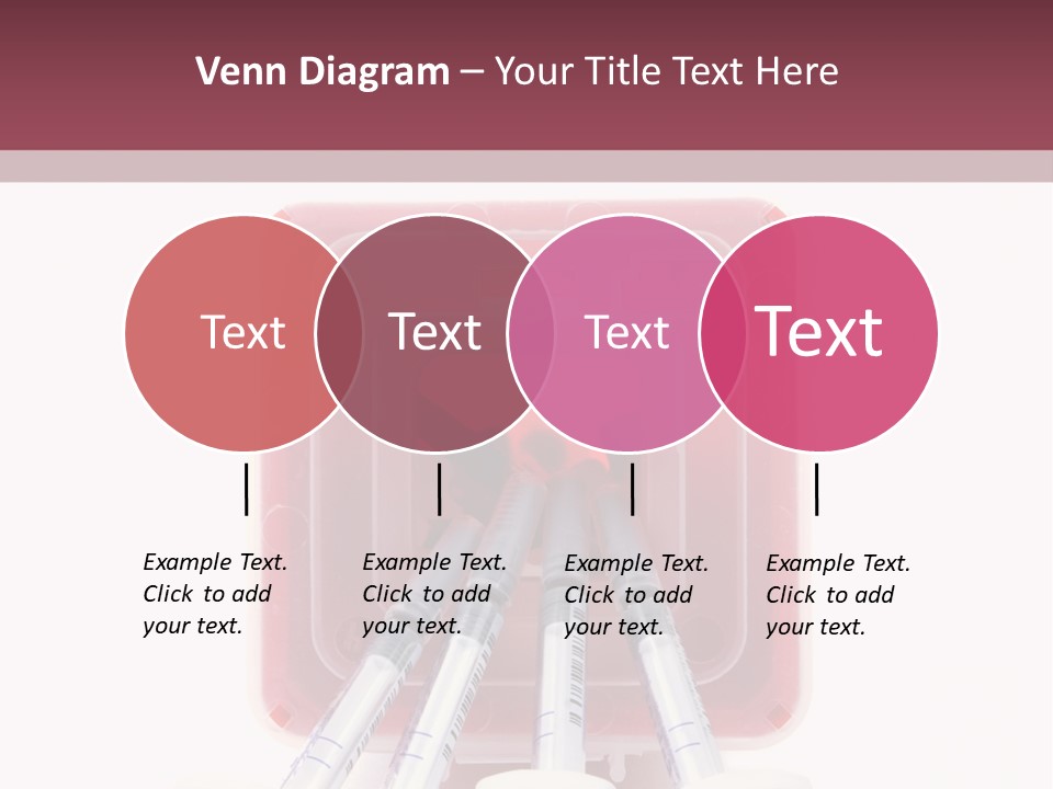 A Group Of Toothbrushes In A Plastic Case PowerPoint Template