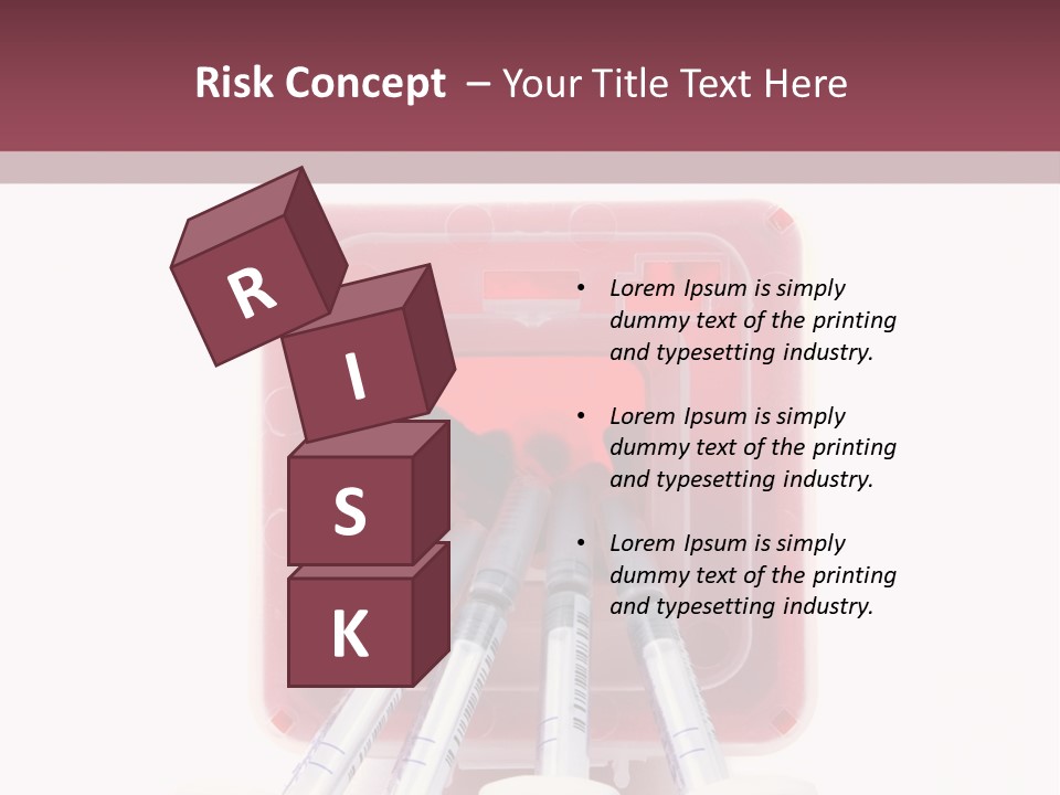 A Group Of Toothbrushes In A Plastic Case PowerPoint Template
