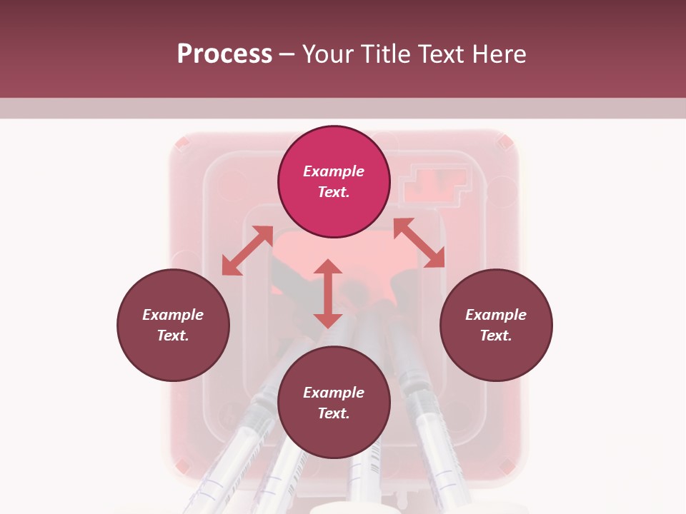 A Group Of Toothbrushes In A Plastic Case PowerPoint Template
