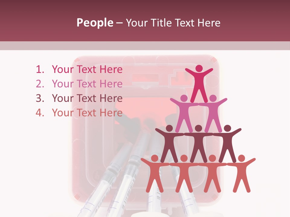 A Group Of Toothbrushes In A Plastic Case PowerPoint Template