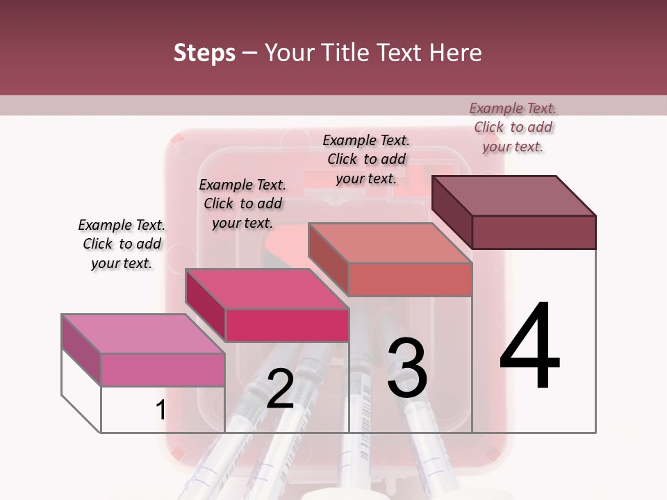 A Group Of Toothbrushes In A Plastic Case PowerPoint Template