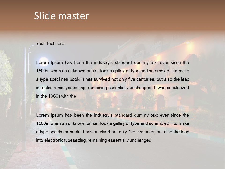 Tourism Land Travel PowerPoint Template