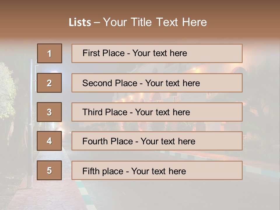 Tourism Land Travel PowerPoint Template
