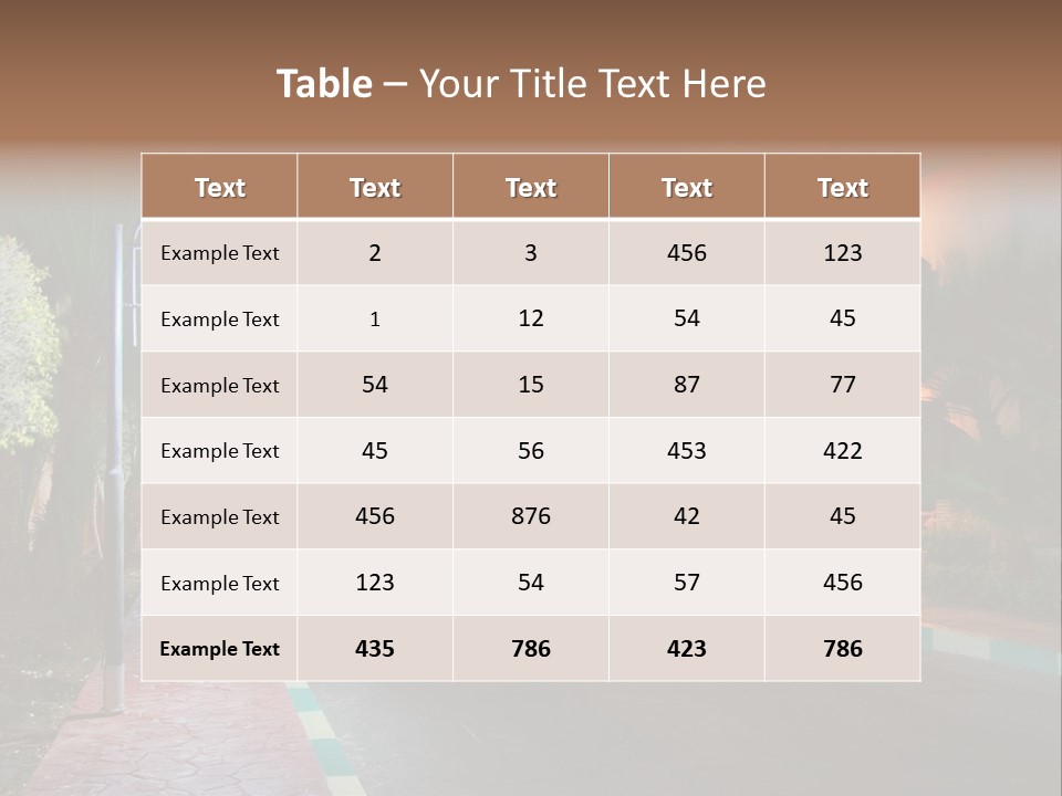 Tourism Land Travel PowerPoint Template