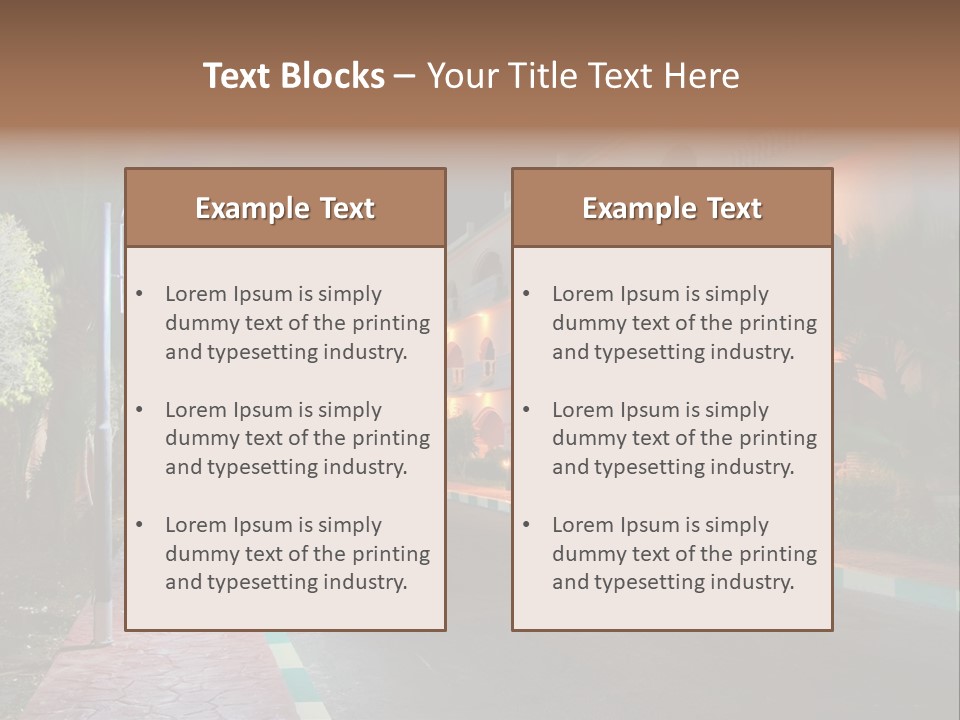 Tourism Land Travel PowerPoint Template