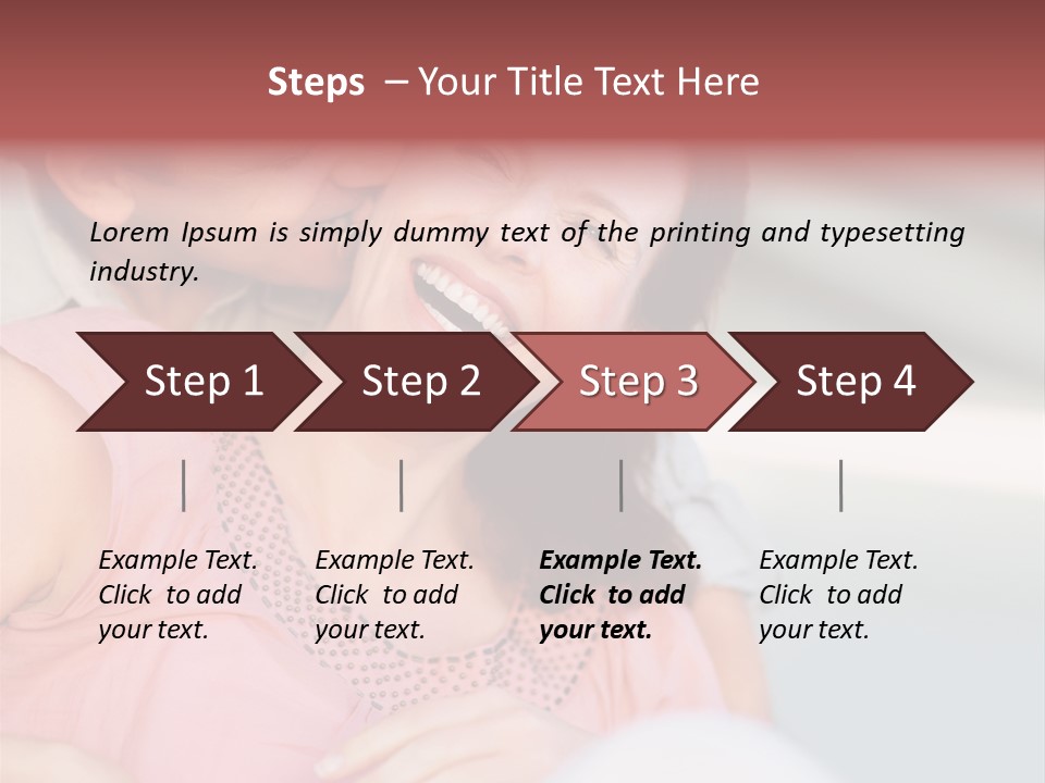 People Beautiful Bouquet PowerPoint Template