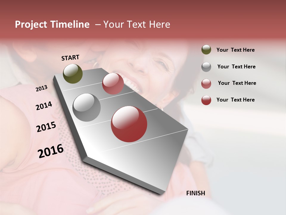 People Beautiful Bouquet PowerPoint Template