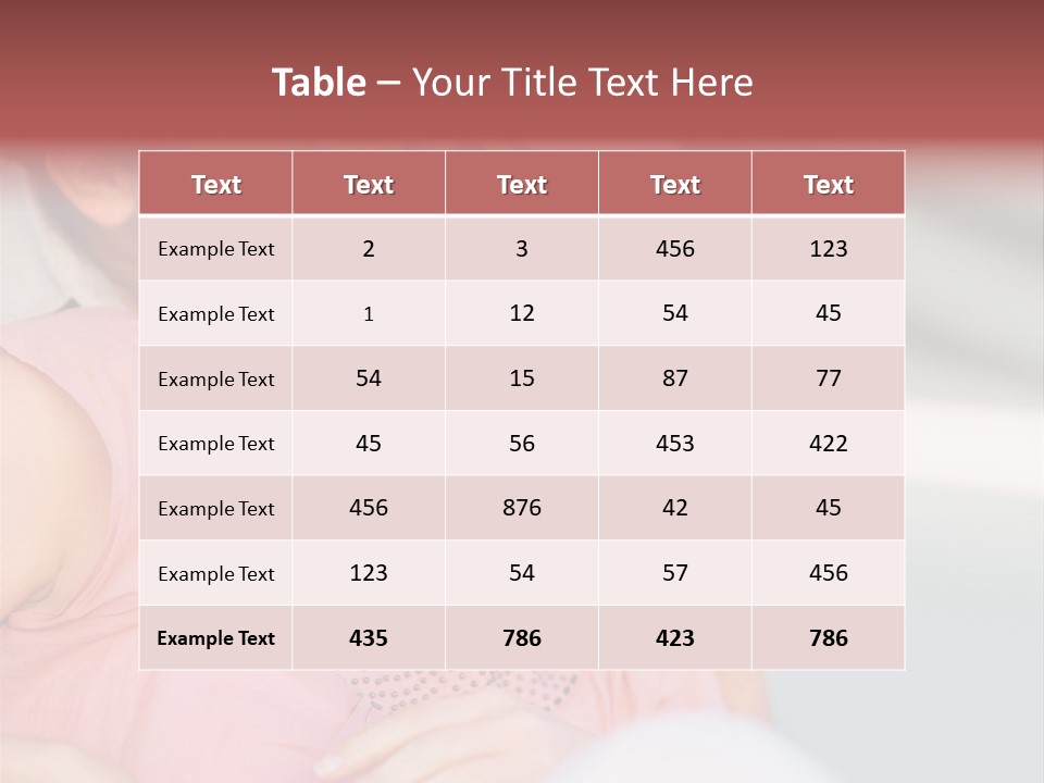 People Beautiful Bouquet PowerPoint Template