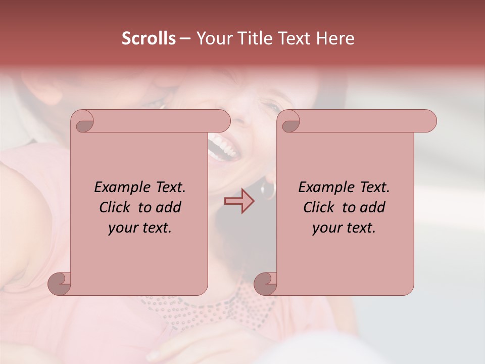 People Beautiful Bouquet PowerPoint Template