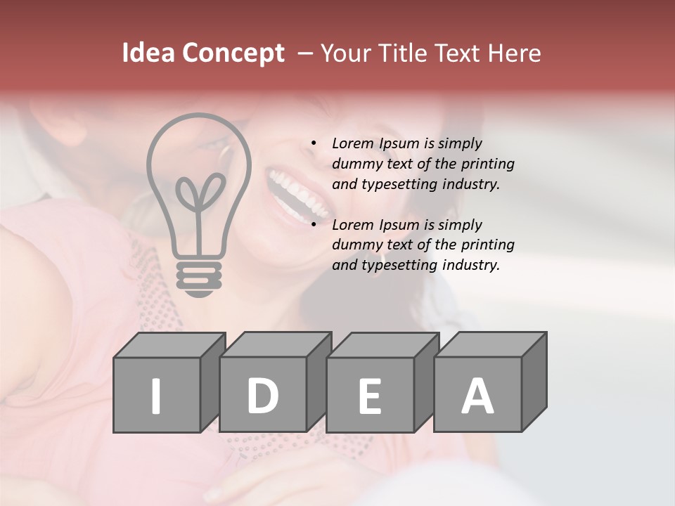 People Beautiful Bouquet PowerPoint Template