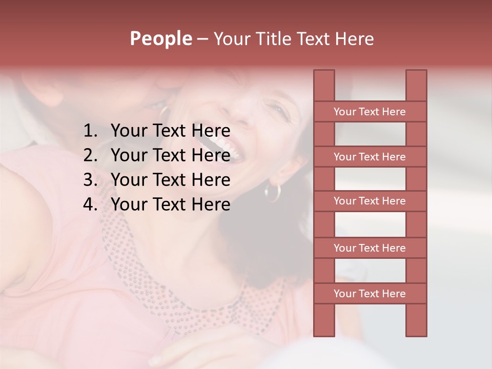 People Beautiful Bouquet PowerPoint Template