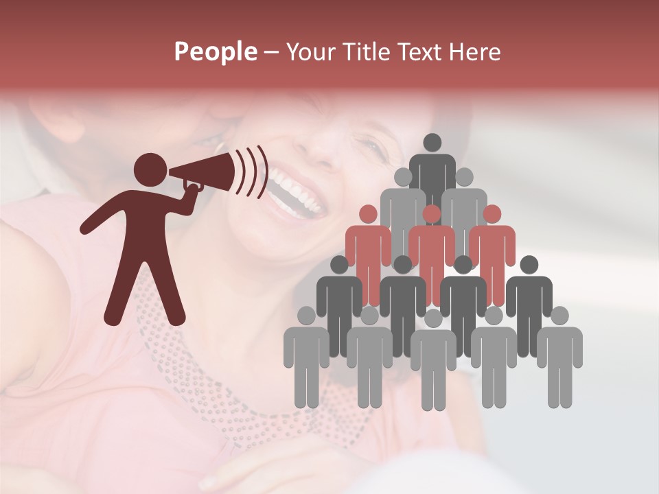 People Beautiful Bouquet PowerPoint Template