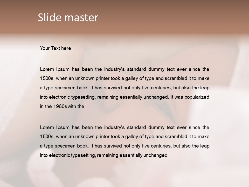 Face Healthy Mother PowerPoint Template