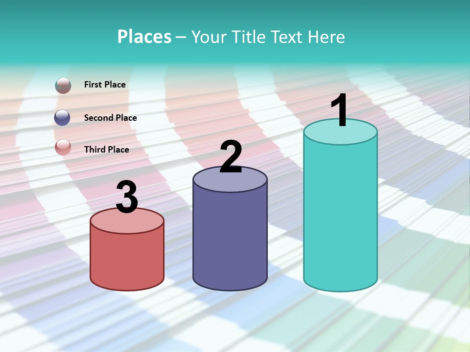 Looking Papers Color PowerPoint Template