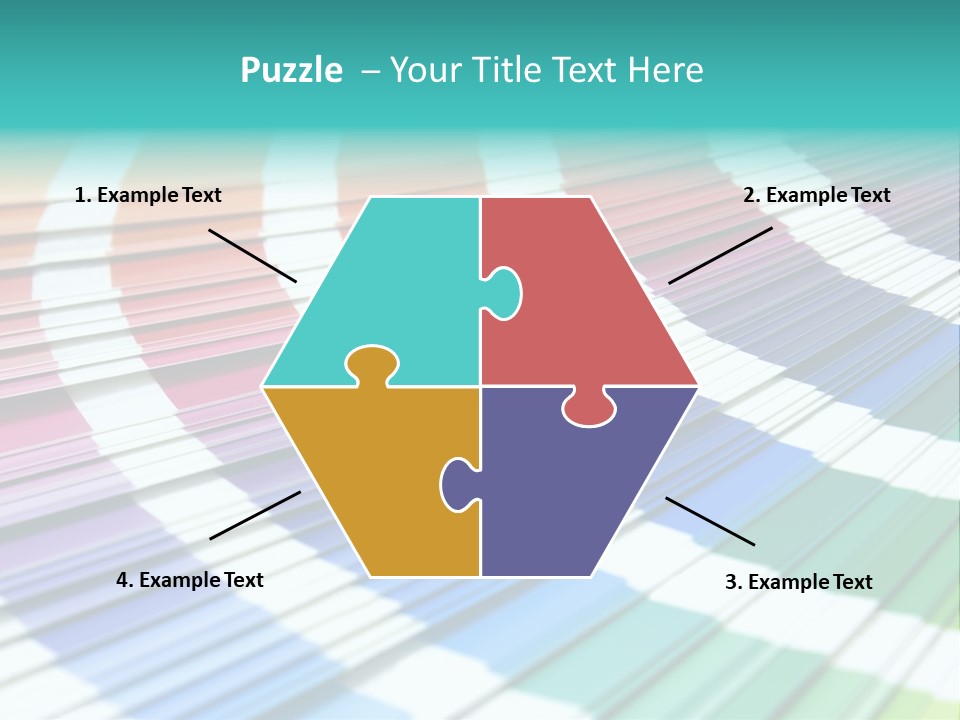 Looking Papers Color PowerPoint Template